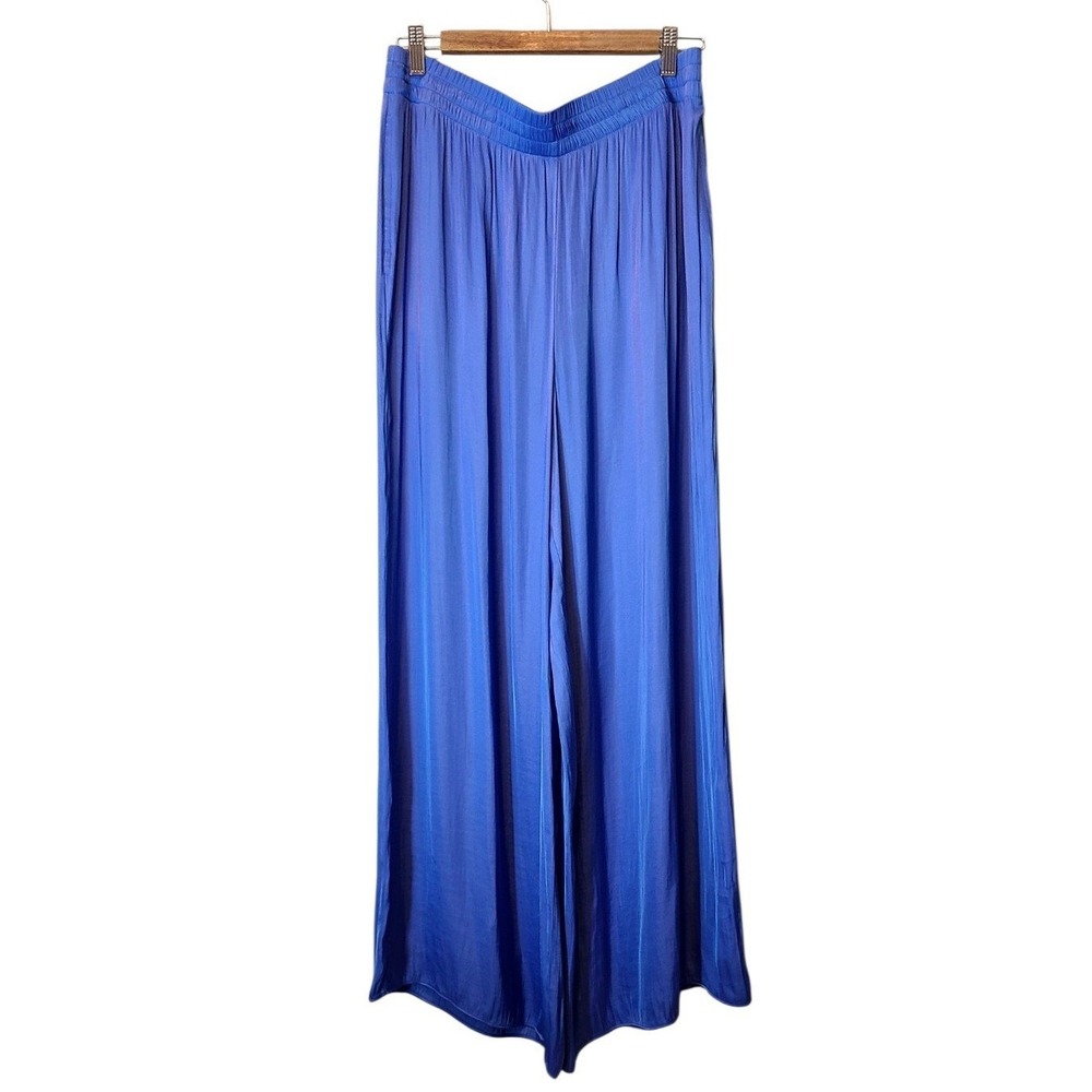 NWT Anthropologie Maeve Viscose Lined Wide Leg Pull On Pants Women's Size L Soft